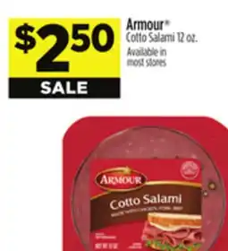 Dollar General Armour Cotto Salami offer