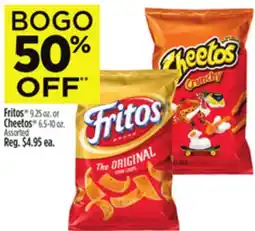 Dollar General Fritos 9.25 oz. or Cheetos 6.5-10 oz offer