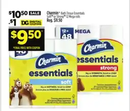 Dollar General Charmin Bath Tissue Essentials Soft or Strong offer