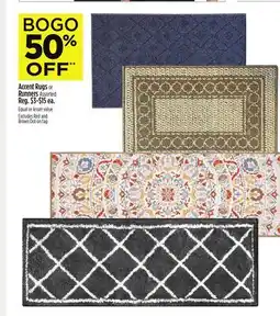 Dollar General Accent Rugs or Runners offer
