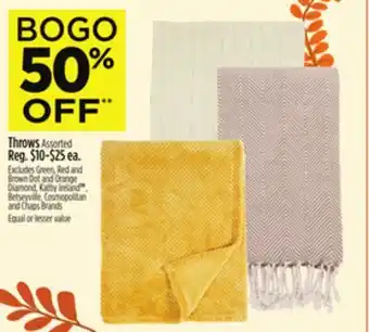 Dollar General Throws offer