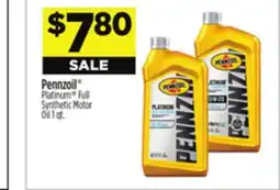 Dollar General Pennzoil Platinum Full Synthetic Motor Oil offer