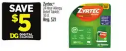 Dollar General Zyrtec 24 Hour Allergy Relief Tablets offer