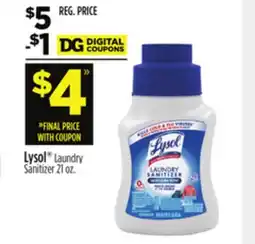 Dollar General Lysol Laundry Sanitizer offer