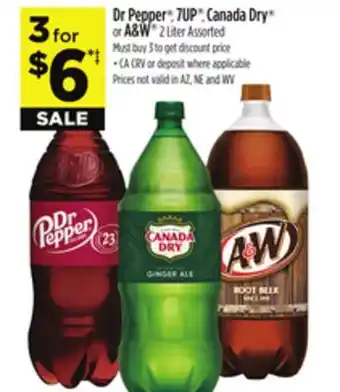 Dollar General Dr Pepper, 7UP, Canada Dry or A & W offer