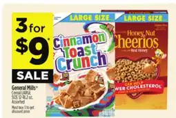 Dollar General General Mills Cereal LARGE SIZE offer