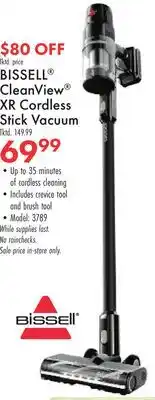 Boscov's BISSELL CleanView XR Cordless Stick Vacuum offer