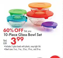 Boscov's 10-Piece Glass Bowl Set offer