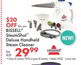 Boscov's BISSELL SteamShot Deluxe Handheld Steam Cleaner offer