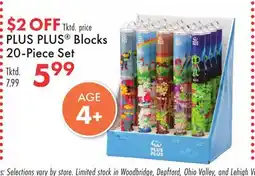 Boscov's PLUS PLUS Blocks 20-Piece Set offer