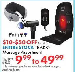 Boscov's ENTIRE STOCK TRAKK Massage Assortment offer