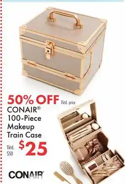 Boscov's CONAIR 100-Piece Makeup Train Case offer