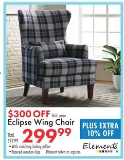 Boscov's Eclipse Wing Chair offer