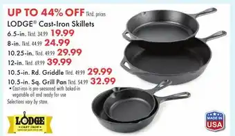Boscov's LODGE Cast-Iron Skillets offer