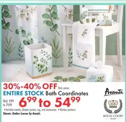 Boscov's Bath Coordinates offer