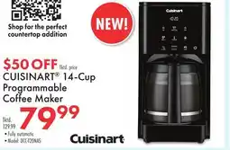Boscov's CUISINART 14-Cup Programmable Coffee Maker offer