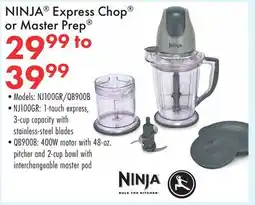Boscov's NINJA Express Chop or Master Prep offer