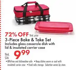 Boscov's 3-Piece Bake & Take Set offer