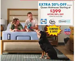 Boscov's Queen Mattresses offer
