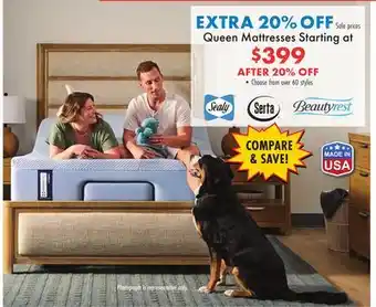 Boscov's Queen Mattresses offer