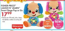 Boscov's FISHER-PRICE LAUGH N' LEARN Smart Stage Pup or Sis offer