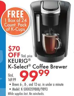 Boscov's KEURIG K-Select Coffee Brewer offer
