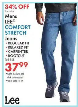 Boscov's Mens LEE COMFORT STRETCH Jeans offer