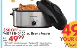 Boscov's WEST BEND 20-qt. Electric Roaster offer
