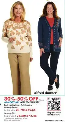 Boscov's ALMOST ALL ALFRED DUNNER Fall Collections & Classics Misses & Petites offer