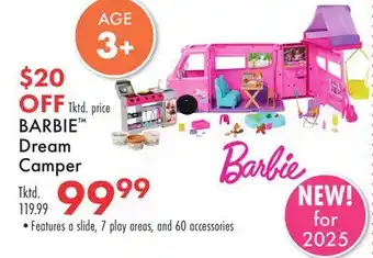 Boscov's BARBIE Dream Camper offer