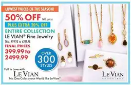 Boscov's LE VIAN Fine Jewelry offer