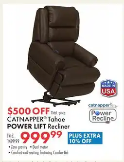 Boscov's CATNAPPER Tahoe POWER LIFT Recliner offer