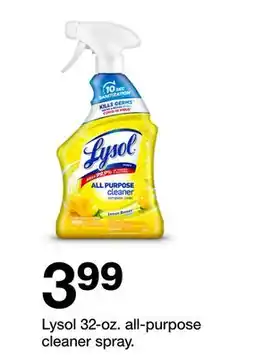 Target Lysol 32-oz. all-purpose cleaner spray offer