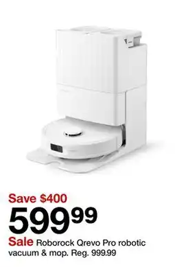 Target Roborock Qrevo Pro robotic vacuum & mop offer