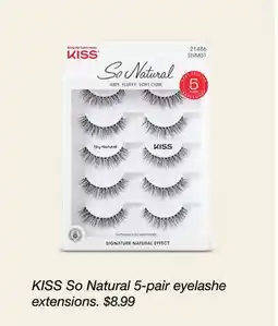 Target KISS So Natural 5-pair eyelashe extensions offer
