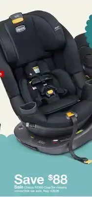 Target Chicco Fit360 ClearTex rotating convertible car seat offer