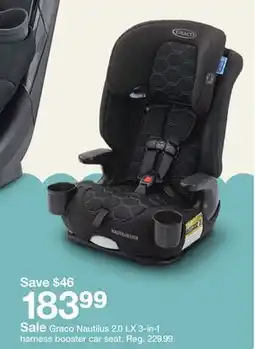 Target Graco Nautilus 2.0 LX 3-in-1 harness booster car seat offer