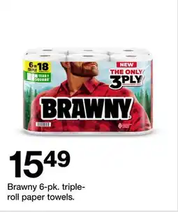 Target Brawny 6-pk. triple-roll paper towels offer