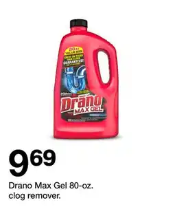 Target Drano Max Gel 80-oz. clog remover offer