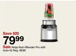 Target Ninja Nutri-Blender Pro with Auto-iQ offer