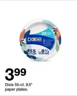 Target Dixie 55-ct. 8.5 paper plates offer