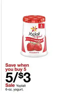Target Yoplait 6-oz. yogurt offer