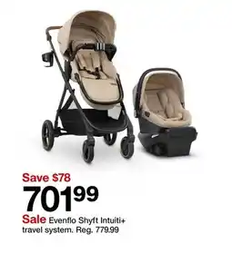 Target Evenflo Shyft Intuiti + travel system offer