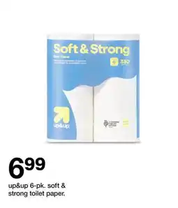 Target up&up 6-pk. soft & strong toilet paper offer