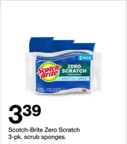 Target Scotch-Brite Zero Scratch 3-pk. scrub sponges offer