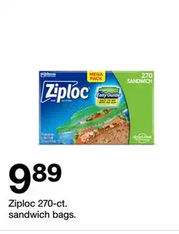 Target Ziploc 270-ct. sandwich bags offer