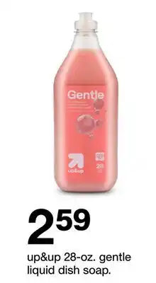 Target up&up 28 - oz. gentle liquid dish soap offer