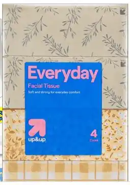 Target up&up 4-pk. everyday facial tissue offer