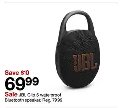 Target JBL Clip 5 waterproof Bluetooth speaker offer