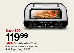 Target Gourmia All-In-One in-door pizza oven, toaster fryer offer